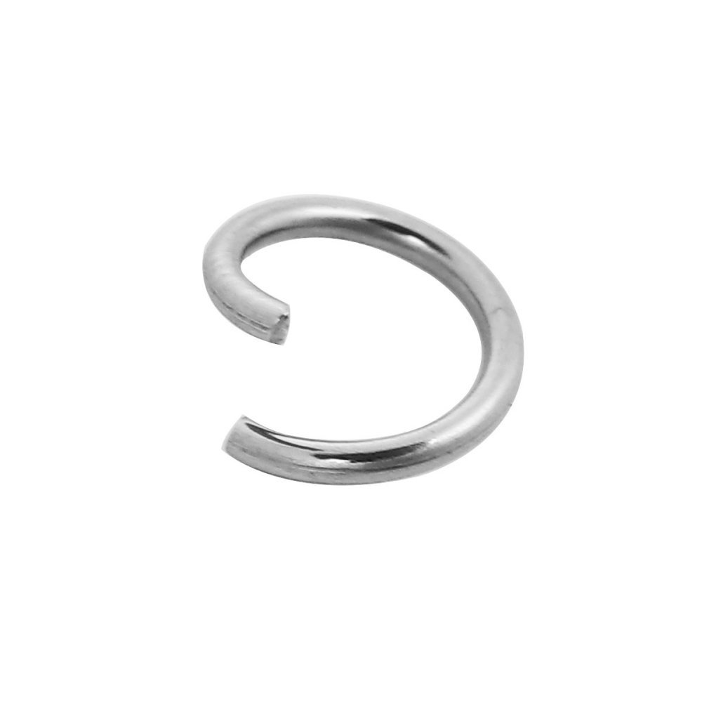 2 Open joint rings 07 mm Stainless steel