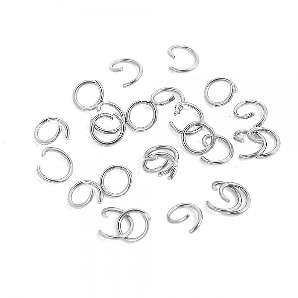 2 Open Junction Rings 08 mm Stainless
