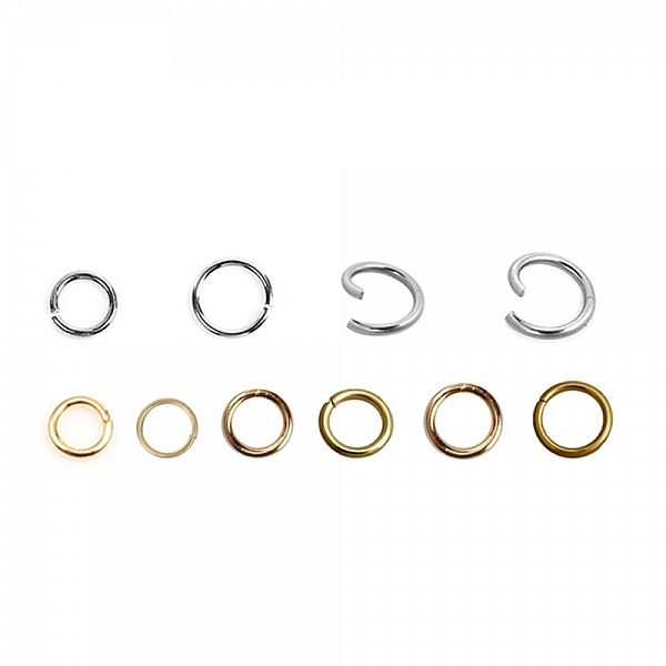 2 Open Junction Rings 08 mm Stainless