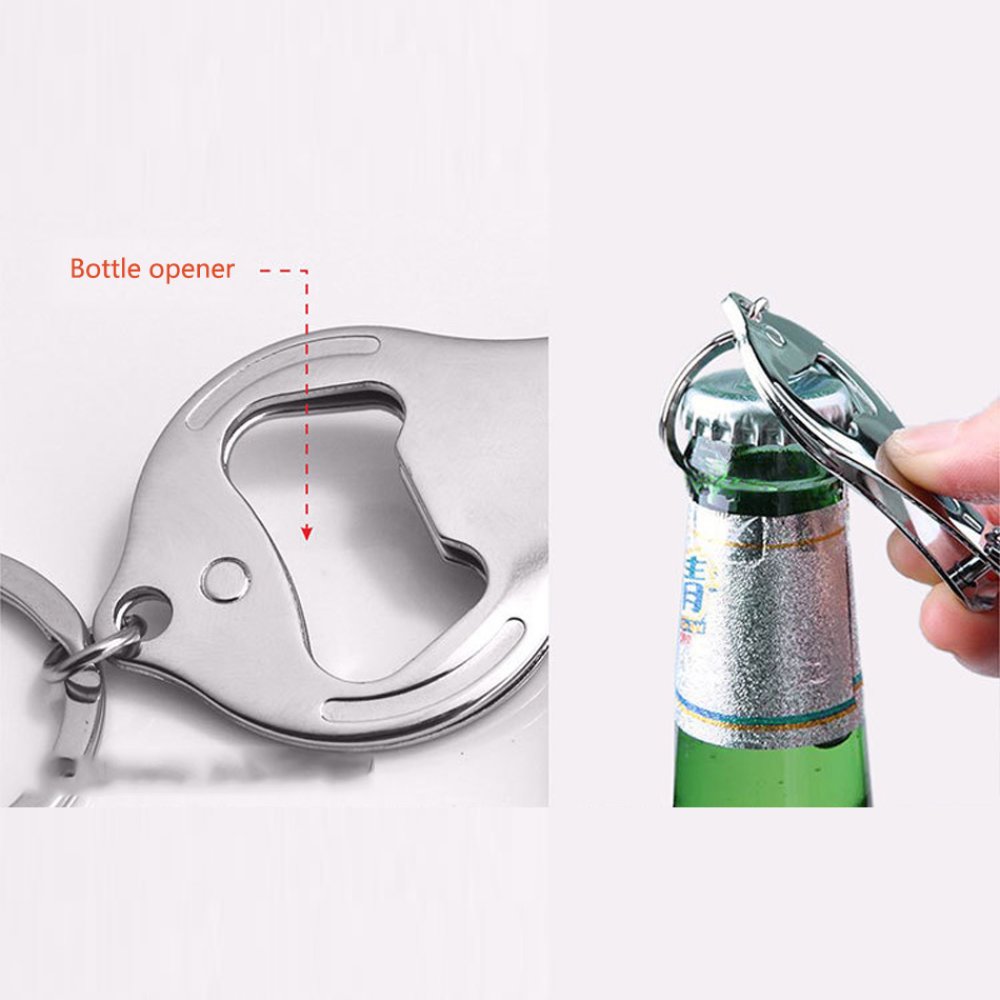 2 Key chains bottle opener - nail clippers N°02