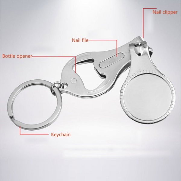 2 Key chains bottle opener - nail clippers N&deg;02