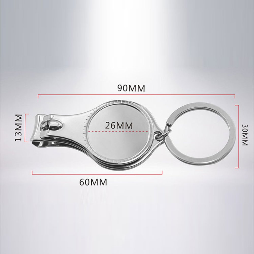 2 Key chains bottle opener - nail clippers N°02