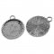 2 x 30mm silver cabochon holders, cabochon pendants A12082 