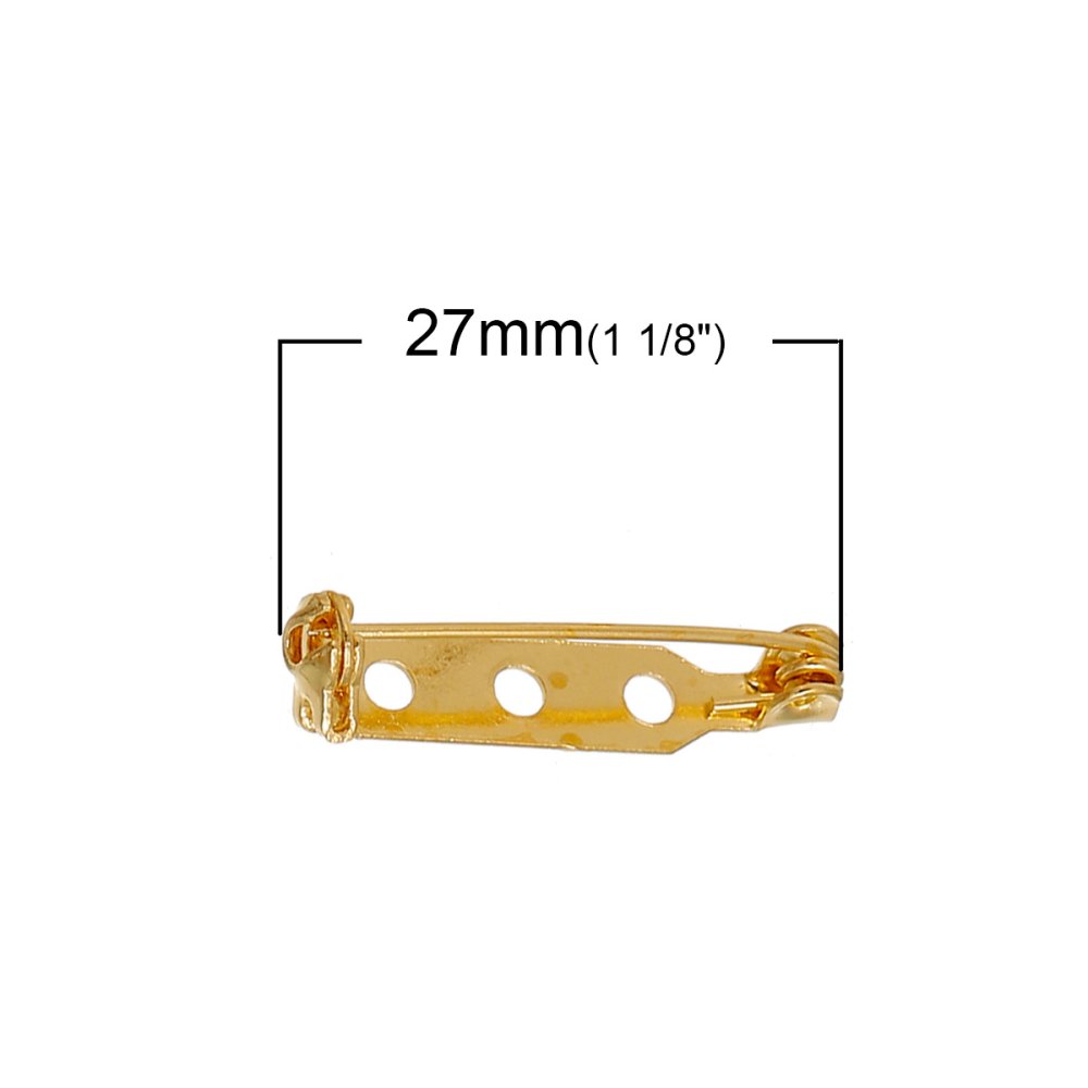 30 Spindle Supports 27mm N°01 Gold