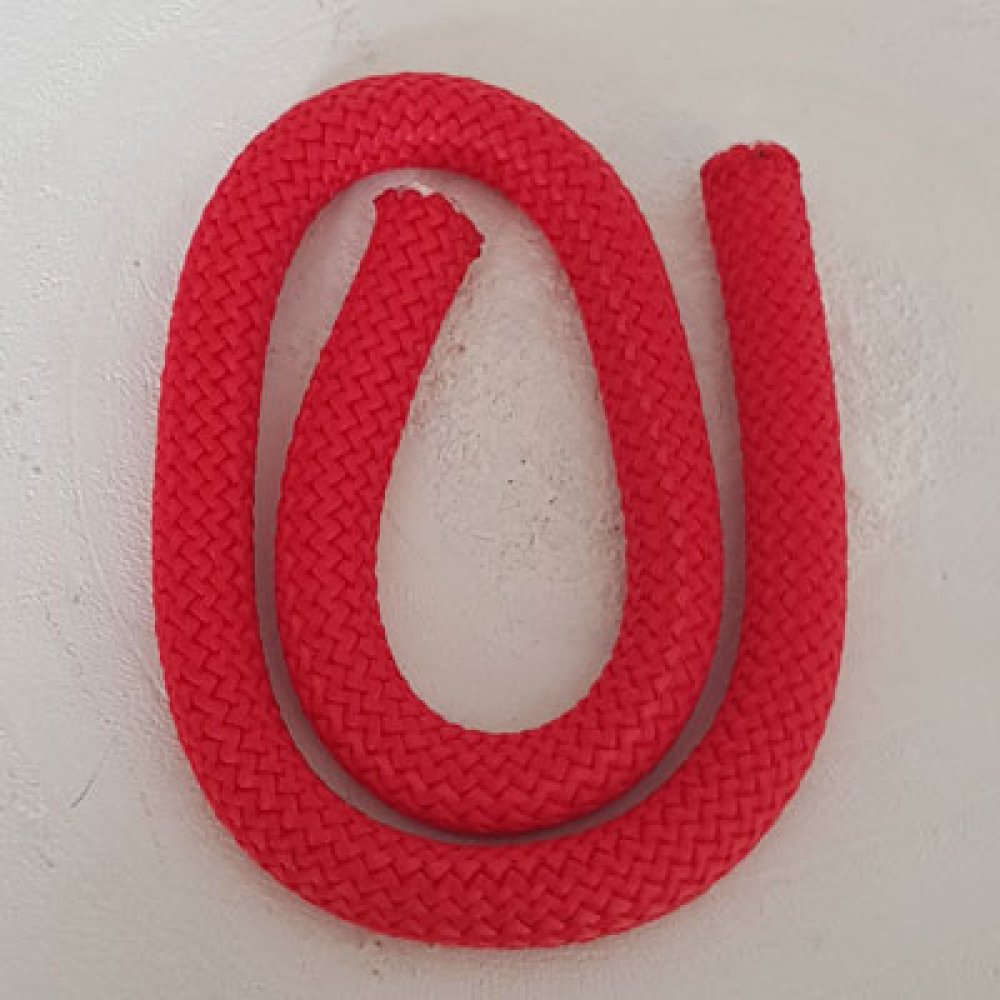 40 cm climbing rope round 10 mm Red