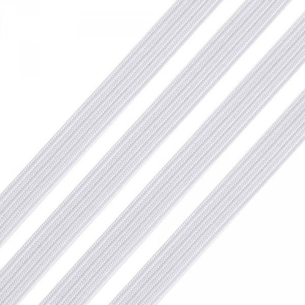 50 Meters Flat mask elastic 5 mm WHITE N&deg;02