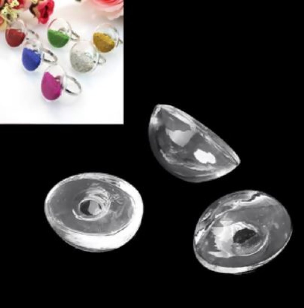 5 Oval glass balls to fill