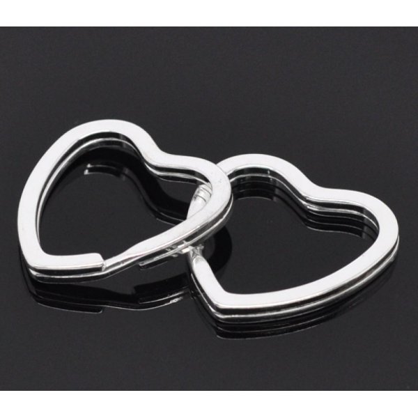 Key ring heart shape 31 x 31 mm