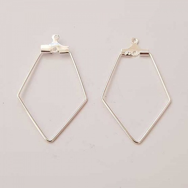 Diamond Primer Silver Earring Holder N&deg;01 x 1 piece