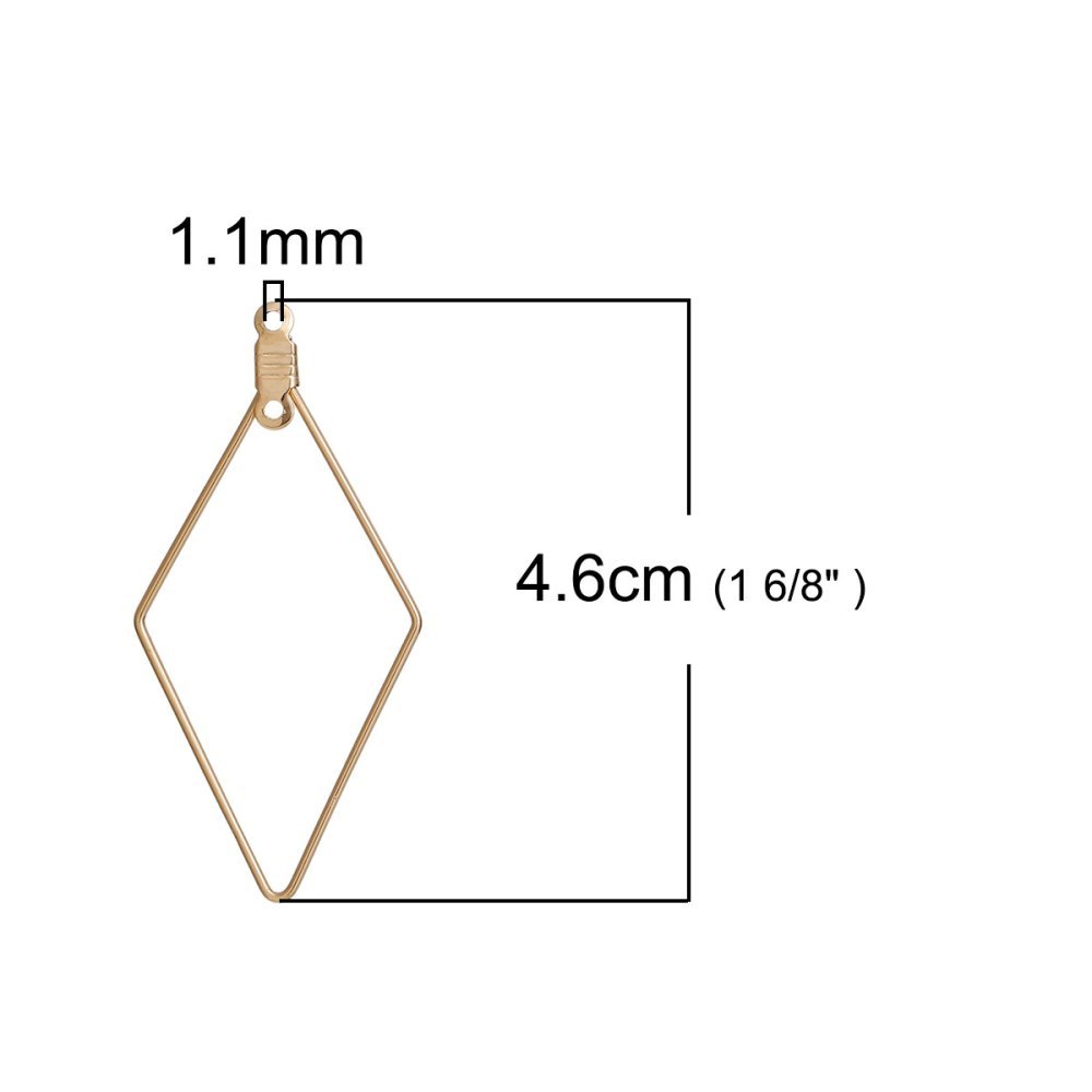 Diamond Primer Gold Earring Holder N°01 x 10 pieces