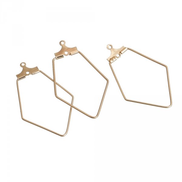 Diamond Primer Gold Earring Holder N&deg;02 x 10 pieces