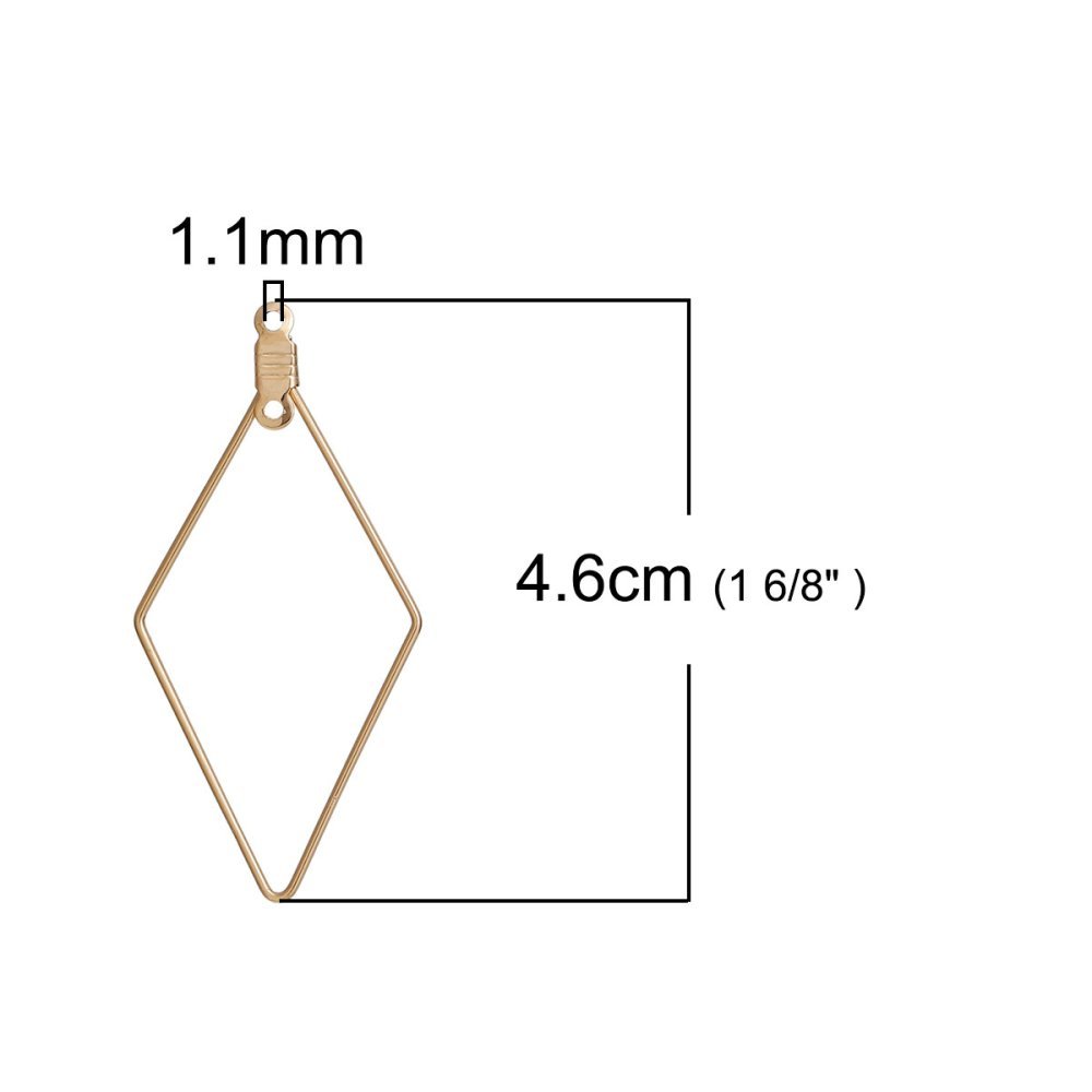 Diamond Primer Gold Earring Holder N°01 x 1 piece