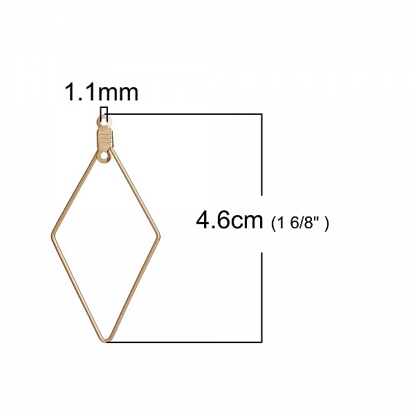 Diamond Primer Gold Earring Holder N&deg;01 x 1 piece