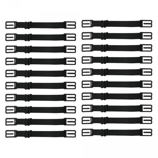 Elastic Strap 20 Adjustable Mask Extensions Ear Hook Black Mask Extension