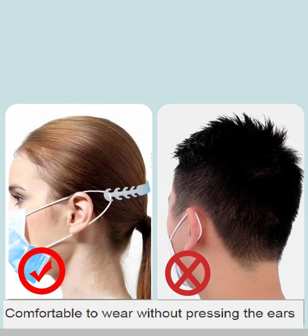 Elastic strap 5 adjustable ear protectors for mask Violet