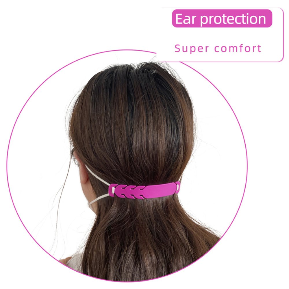 Elastic strap Adjustable ear protector for mask N°02 Grey