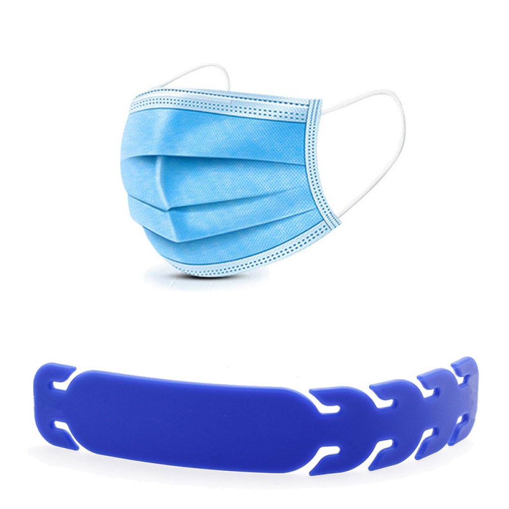 Elastic strap Adjustable ear protector for mask N°02 Blue