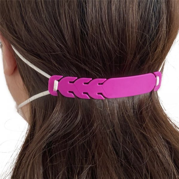 Elastic strap Adjustable ear protector for mask N&deg;02 Pink