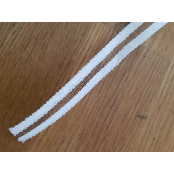 By the meter Fancy white elastic 15 mm 02