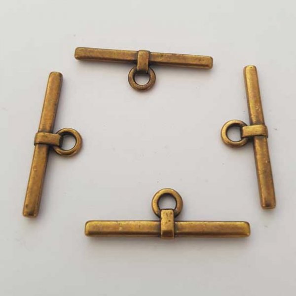 Bar Rod For Silver Metal Clasp N&deg;14 Bronze