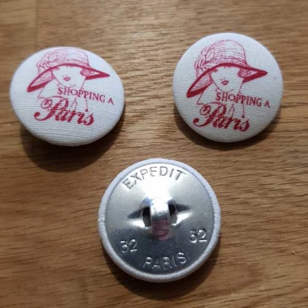 Bouton 32 mm recouvert tissus couture N&deg;09-02