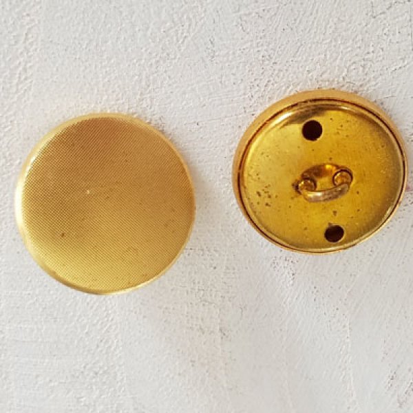 Gold Button N&deg;03 of 18 mm Round