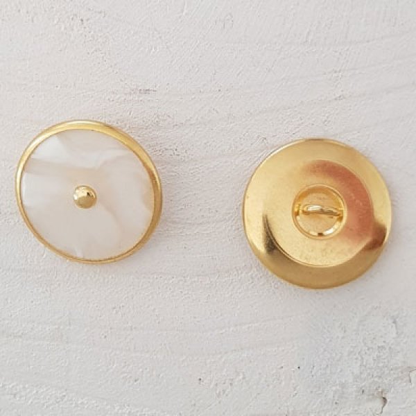 23 mm Round Gold Button N&deg;09