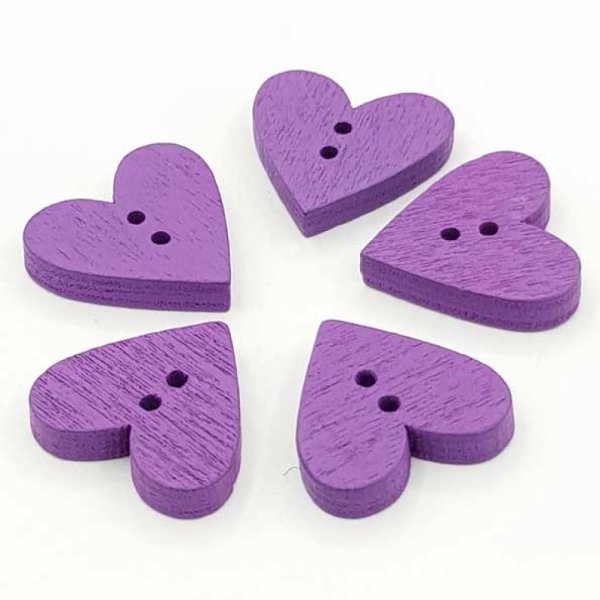 Purple heart button N&deg;01-03