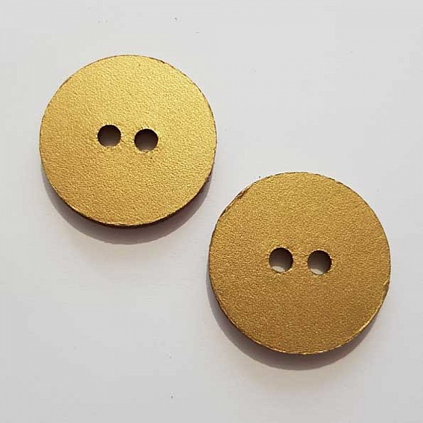 Bouton cuir vintage Rond 44 mm N&deg;12