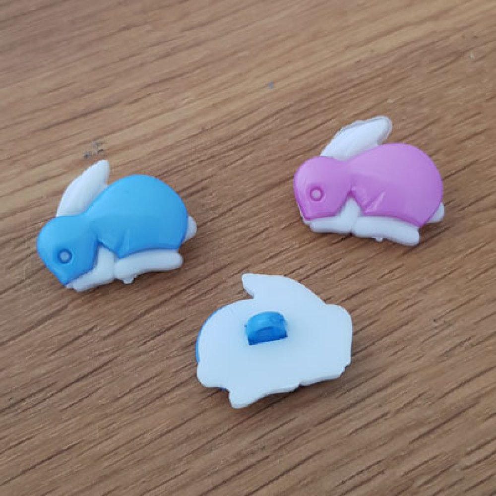 Fancy button for children rabbit N° 07