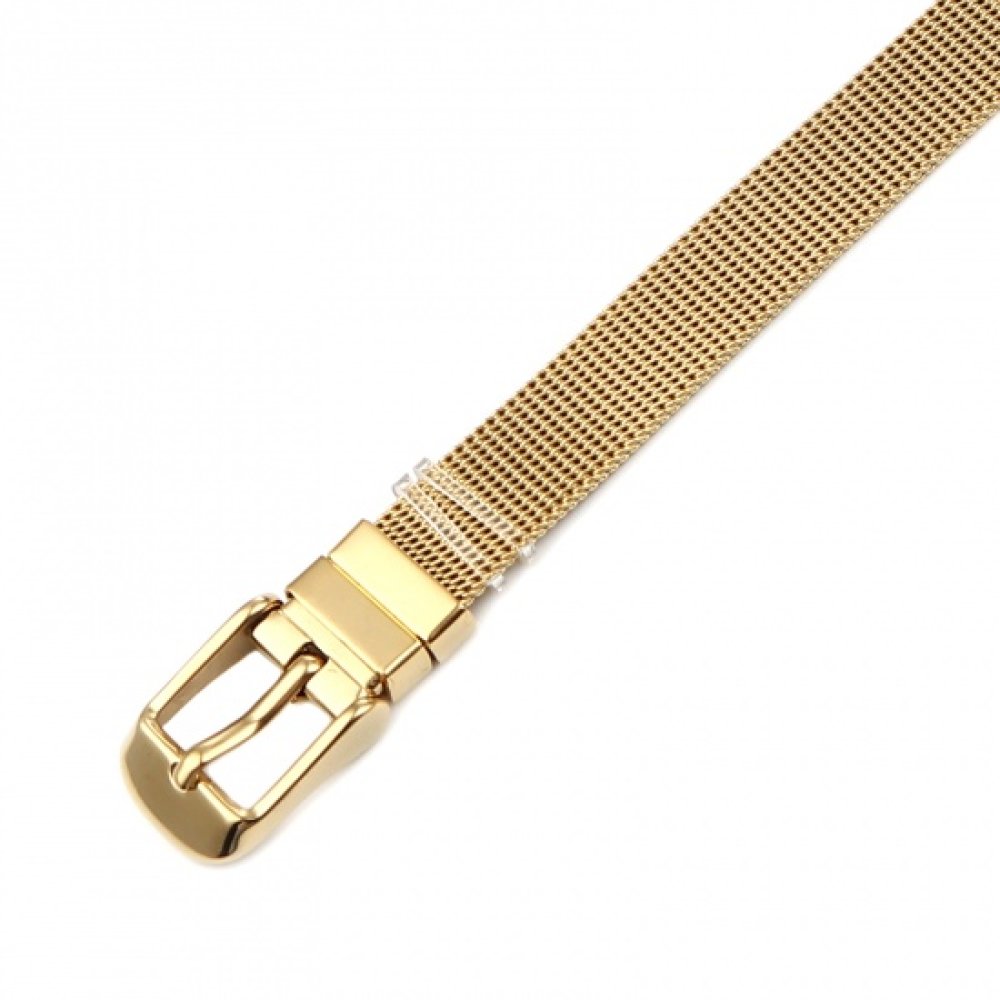 Stainless Steel Bracelet 10 mm Gold