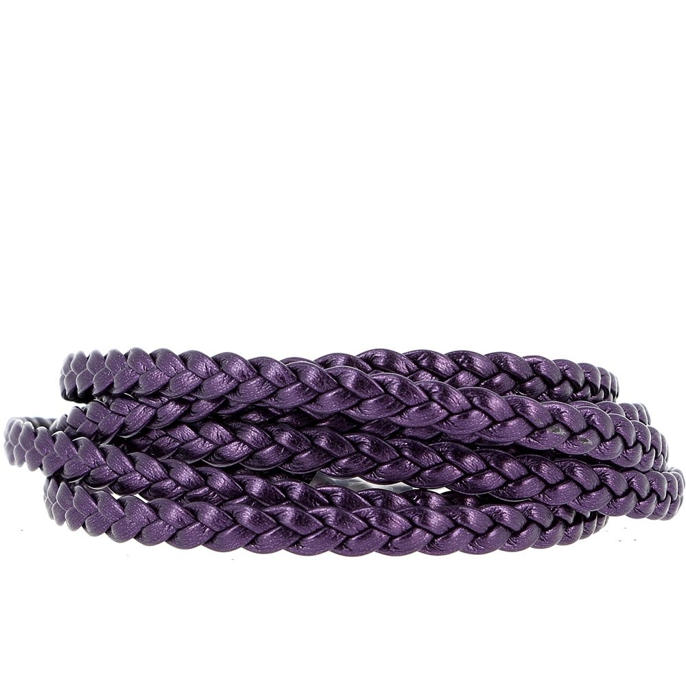 European Clip Bracelet Plain 03 FROM 15 TO 23 CM Plum