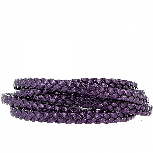European Clip Bracelet Plain 03 FROM 15 TO 23 CM Plum