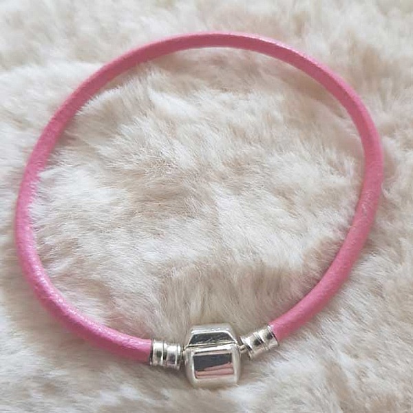 European smooth clip bracelet Uni 01 FROM 15 TO 23 CM Pink