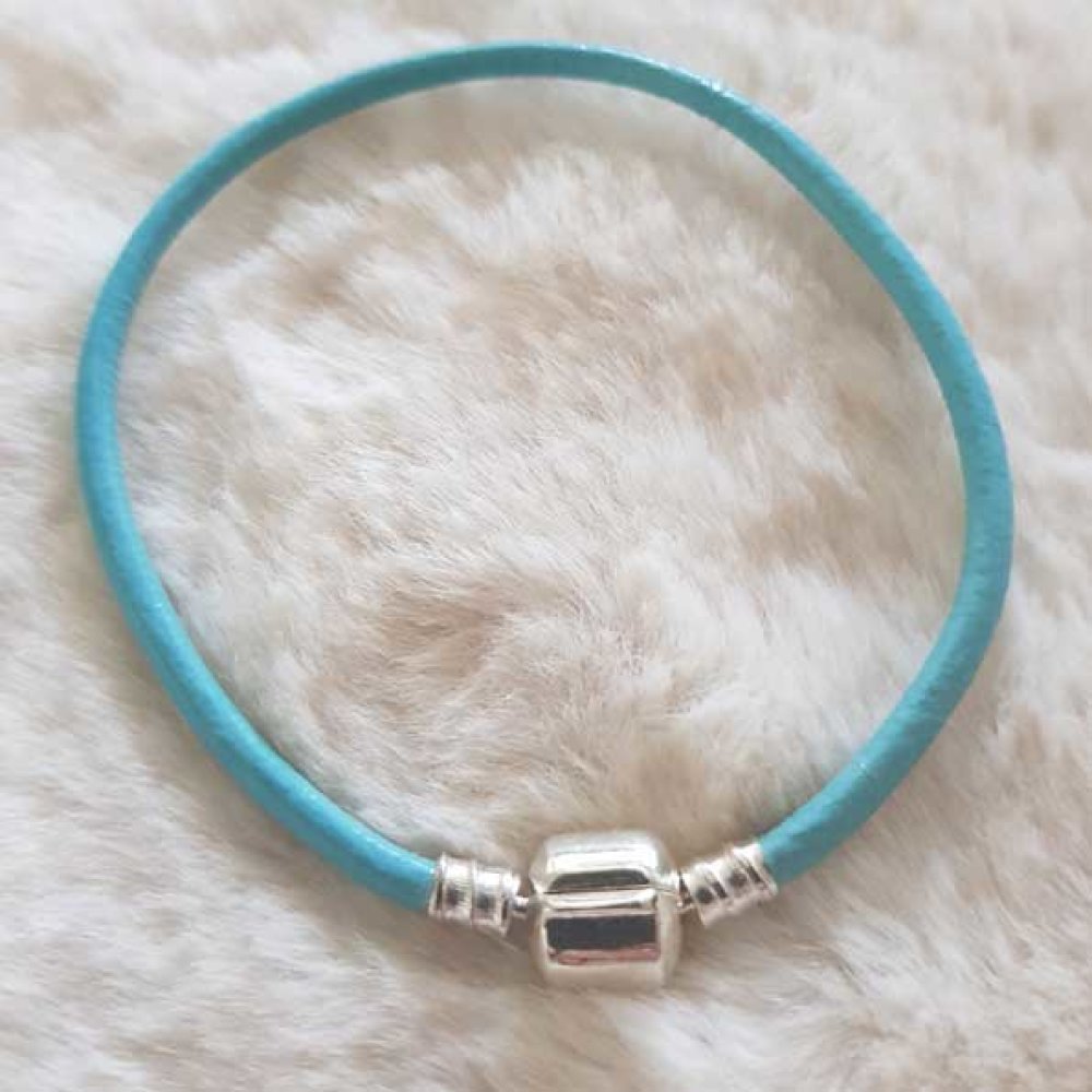 European smooth clip bracelet Uni 01 FROM 15 TO 23 CM Turquoise