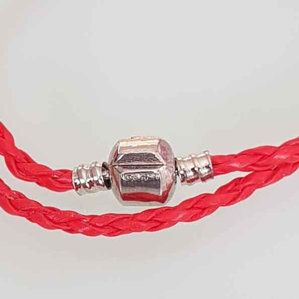 European bracelet 2 turns braided Clip Uni 05 20cm