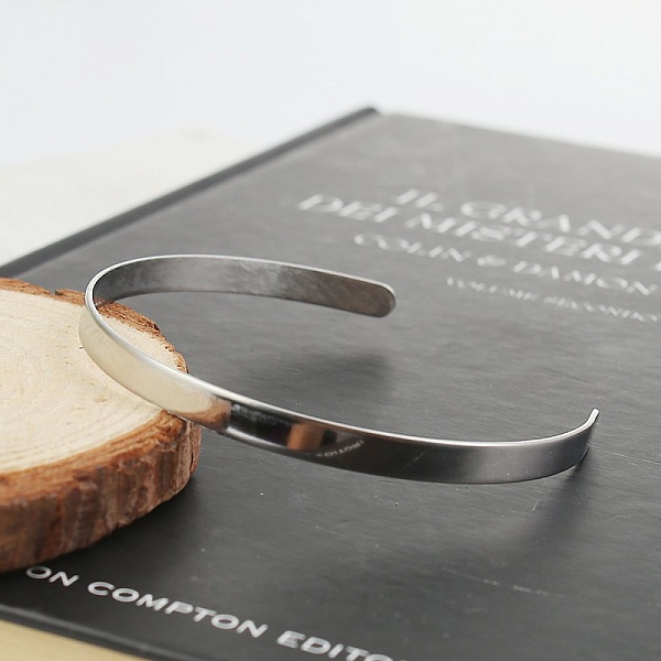 Stainless Steel Cuff Bracelet 5 mm N&deg;01