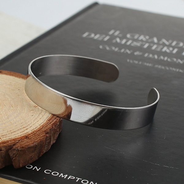 Stainless Steel 10 mm Cuff Bracelet N&deg;02