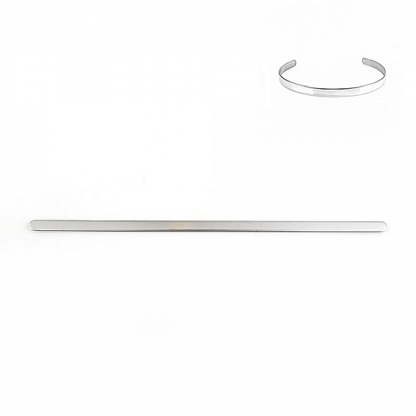 Stainless Steel Cuff Bracelet 5 mm to fold