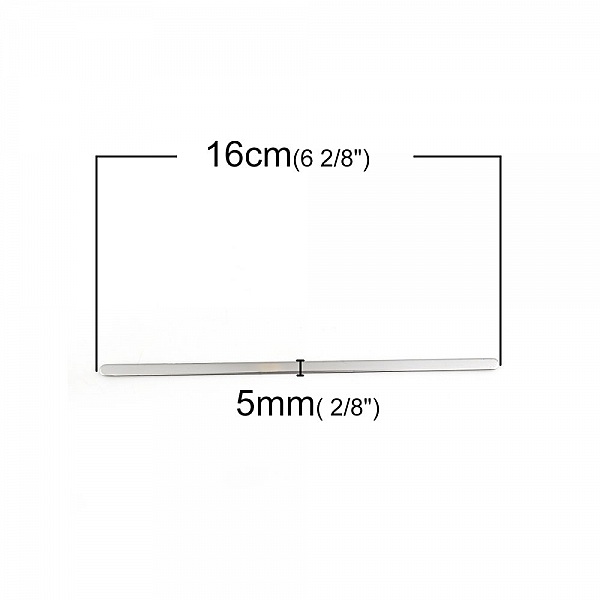 Stainless Steel Cuff Bracelet 5 mm to fold