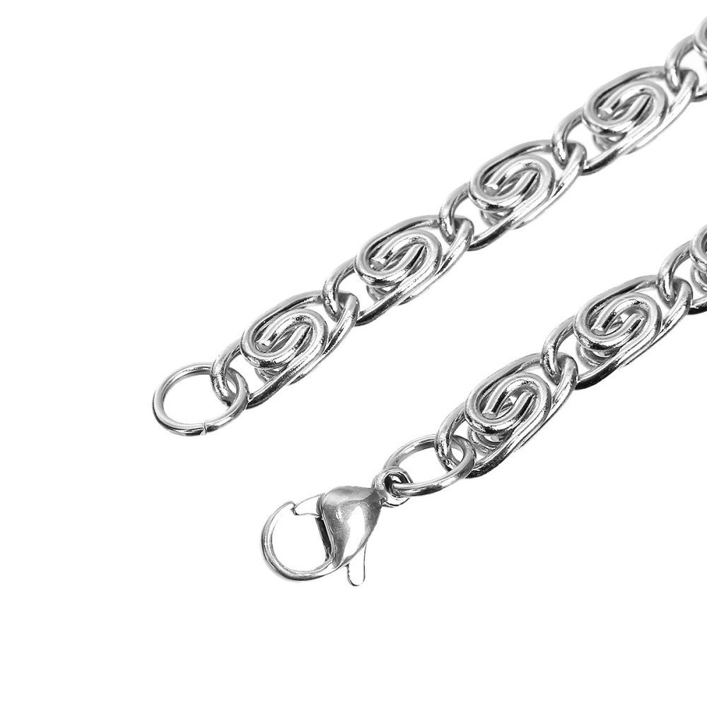 Stainless steel bracelet N°06 of 21.5 cm