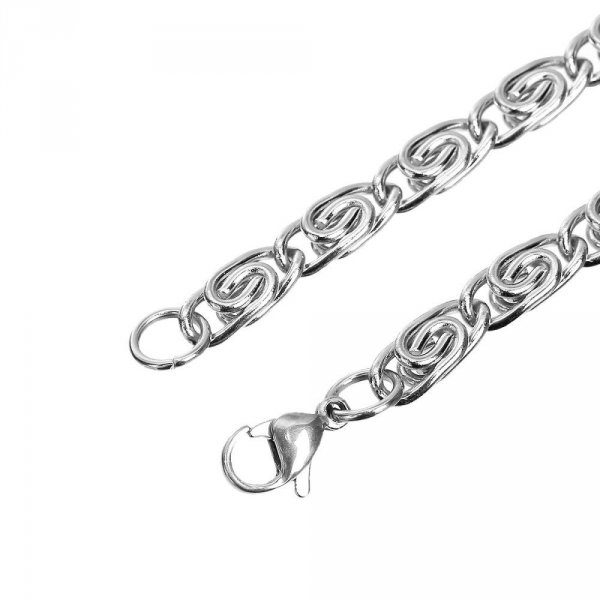 Stainless steel bracelet N&deg;06 of 21.5 cm