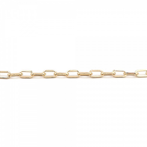 Bracelet maille ovale plaqu&eacute; or 16K 22.5 cm N&deg;01