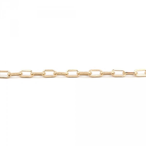 16K gold plated oval mesh bracelet 22 cm N&deg;03