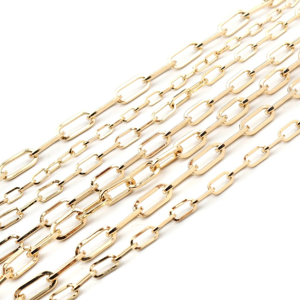 16K gold plated oval mesh bracelet 22 cm N°03