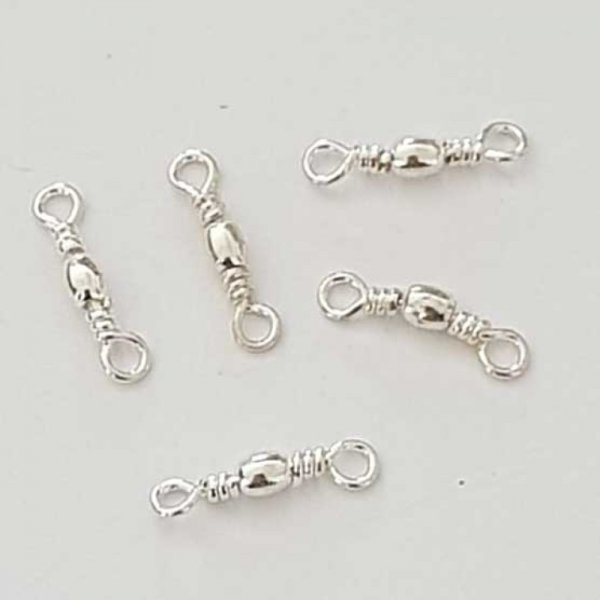 Breloque Barre 2 anneaux N&deg;09 Argent