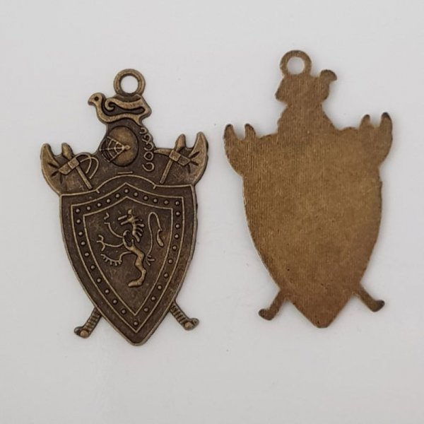 Charm Coat of Arms Shield N&deg;01 Bronze 