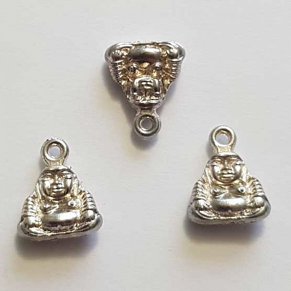 Breloque Bouddha N&deg;05 12 mm Argent