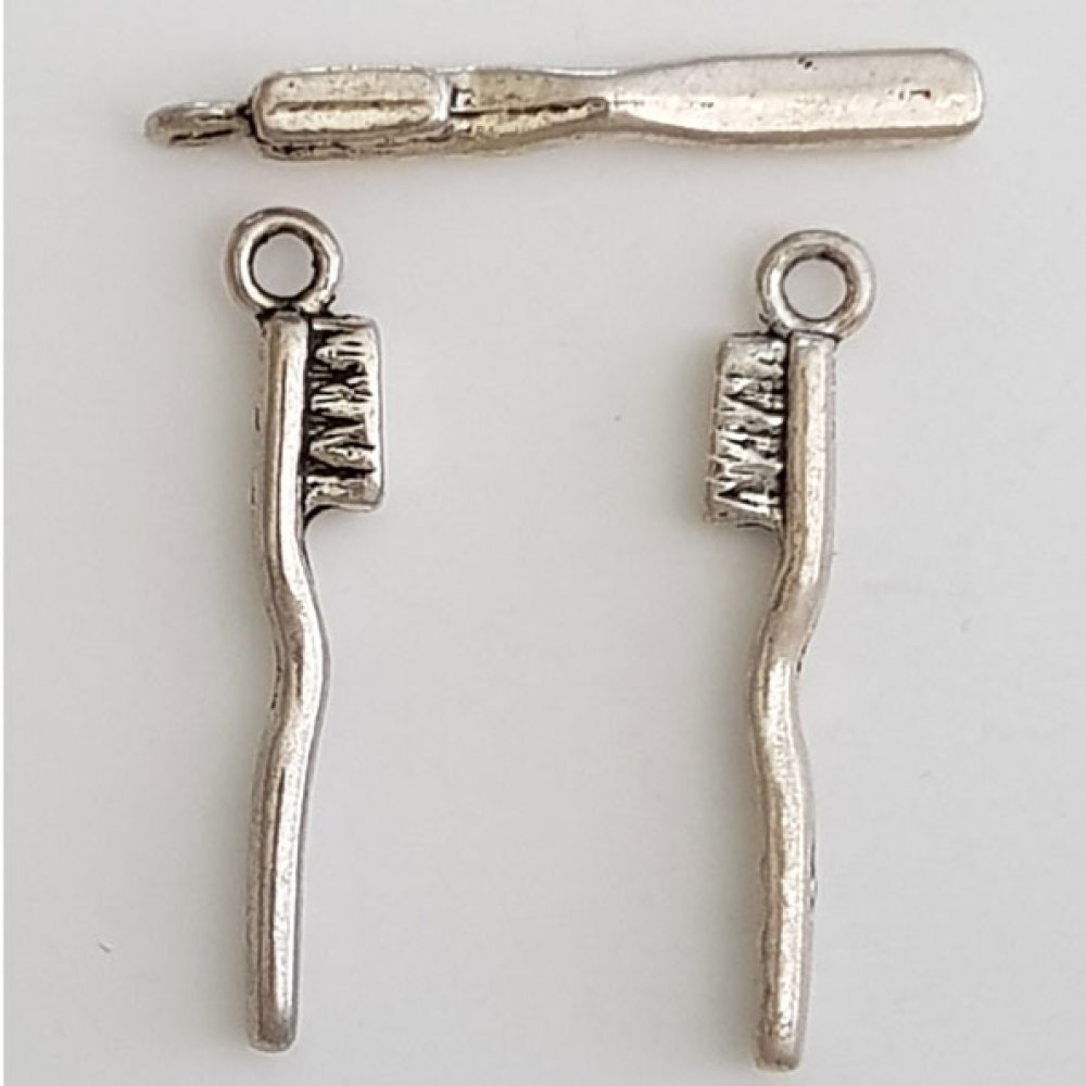 Toothbrush Charm N°01 Silver