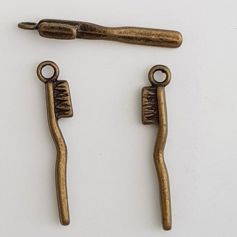 Toothbrush Charm N°01 Bronze